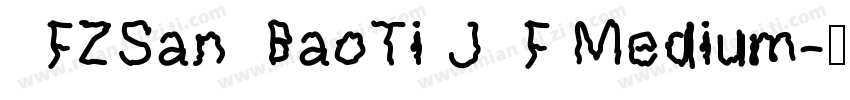 FZSanBaoTiJF Medium字体转换